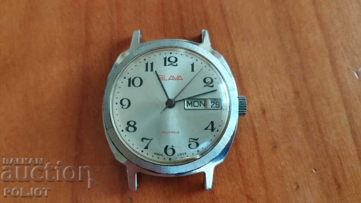 Παλαιό μηχανικό ρολόι SLAVA, ΕΣΣΔ