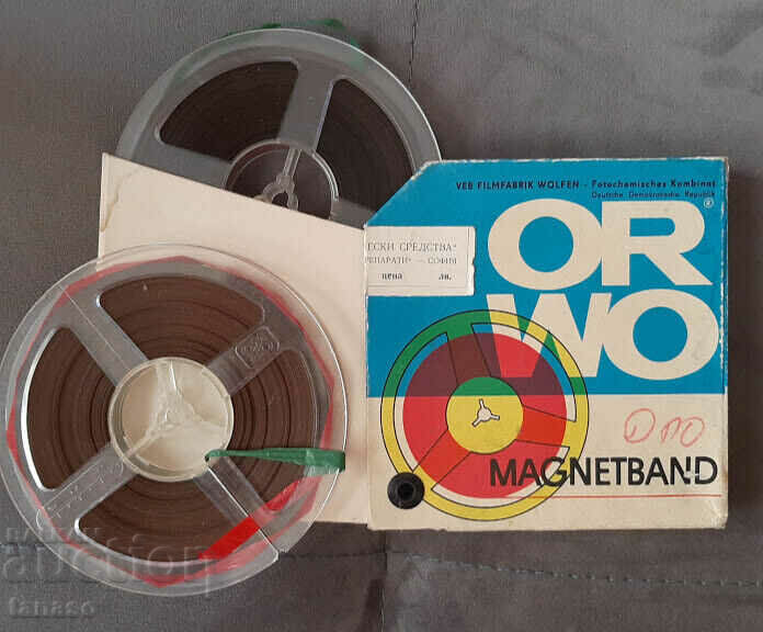 Delivery of Two rolls of ORWO tape