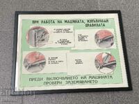 Afiș de bord militară