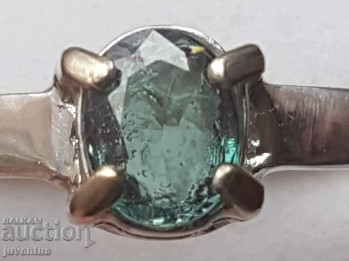 SILVER RING WITH ALEXANDRITE (RUSSIA) VS CERTIFICATE