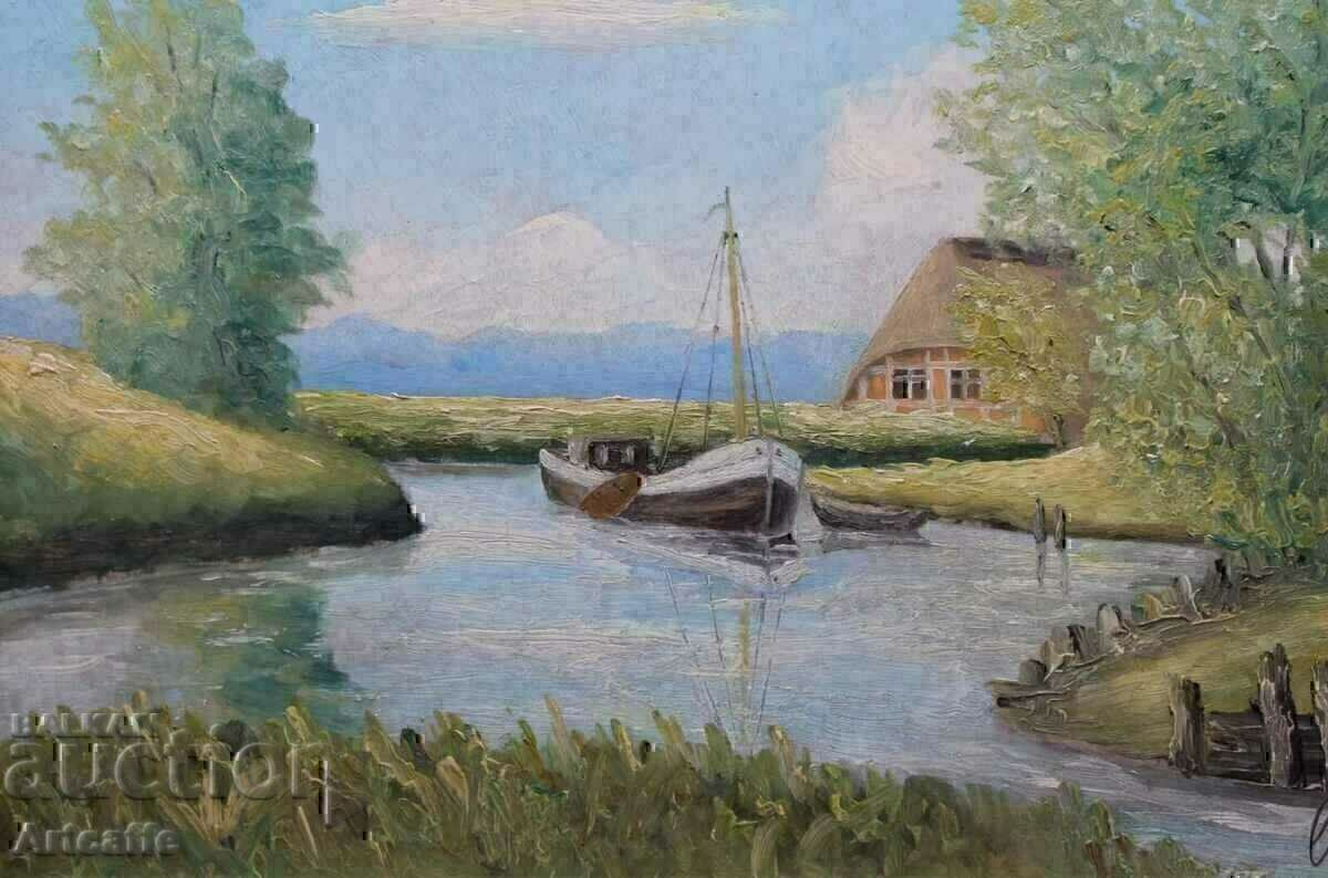 Auction Oil/wood painting Auction Oil/wood painting