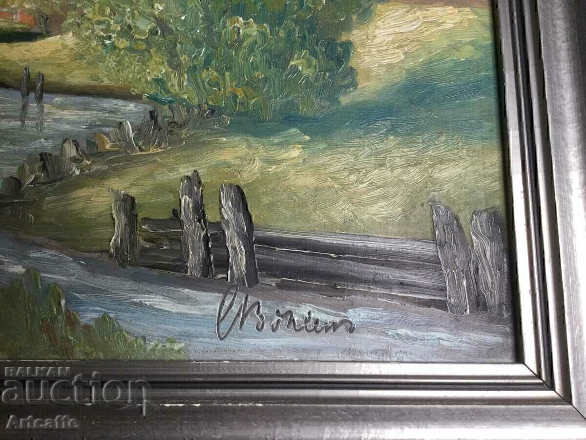 Картина масло/дърво - 6