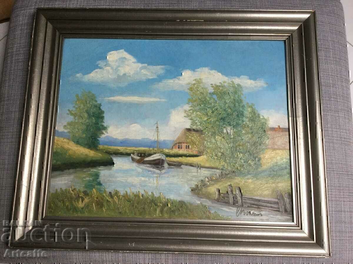 Oil/wood painting Oil/wood painting