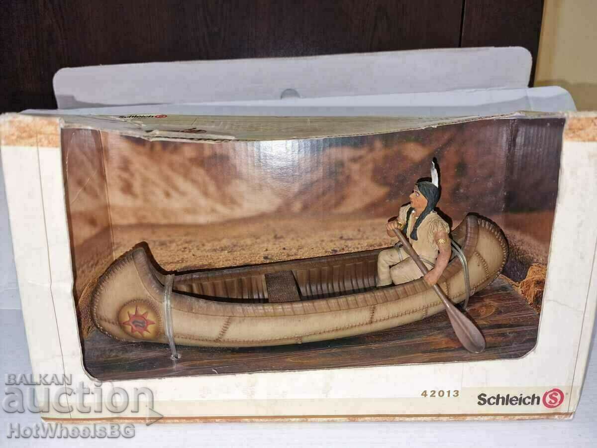 Model / Toy from "Schleich" Indian with a canoe with price 15.00 BGN | € 7.67 Model / Toy from "Schleich" Indian with a canoe with price 15.00 BGN | € 7.67