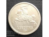 Lituania. 5 litas 1936. Argint.