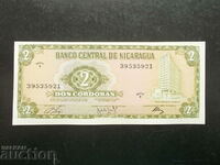NICARAGUA, 2 Cordoba, 1972, UNC
