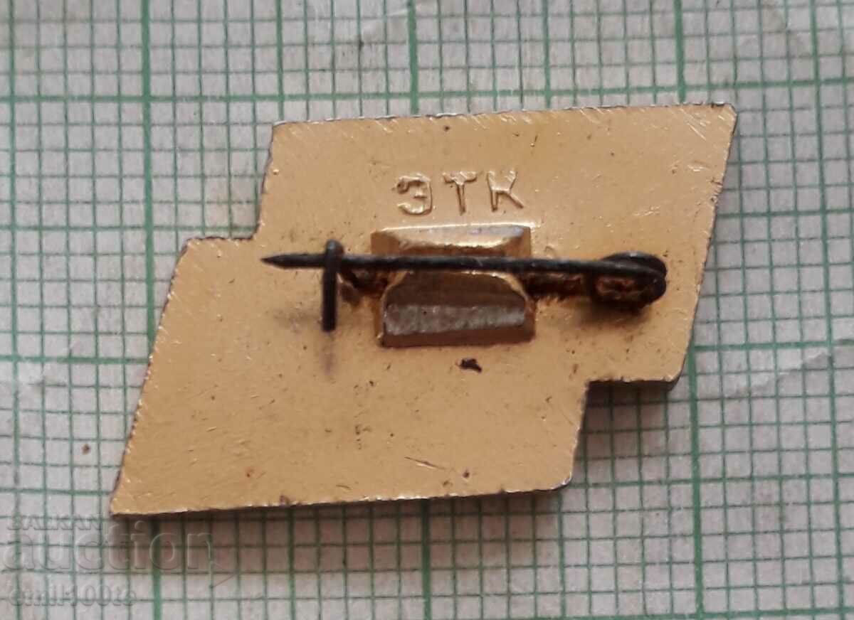 Delivery of Badge - The flags of the USSR and the GDR