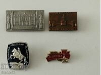 Lot of 4 Leningrad - USSR badges
