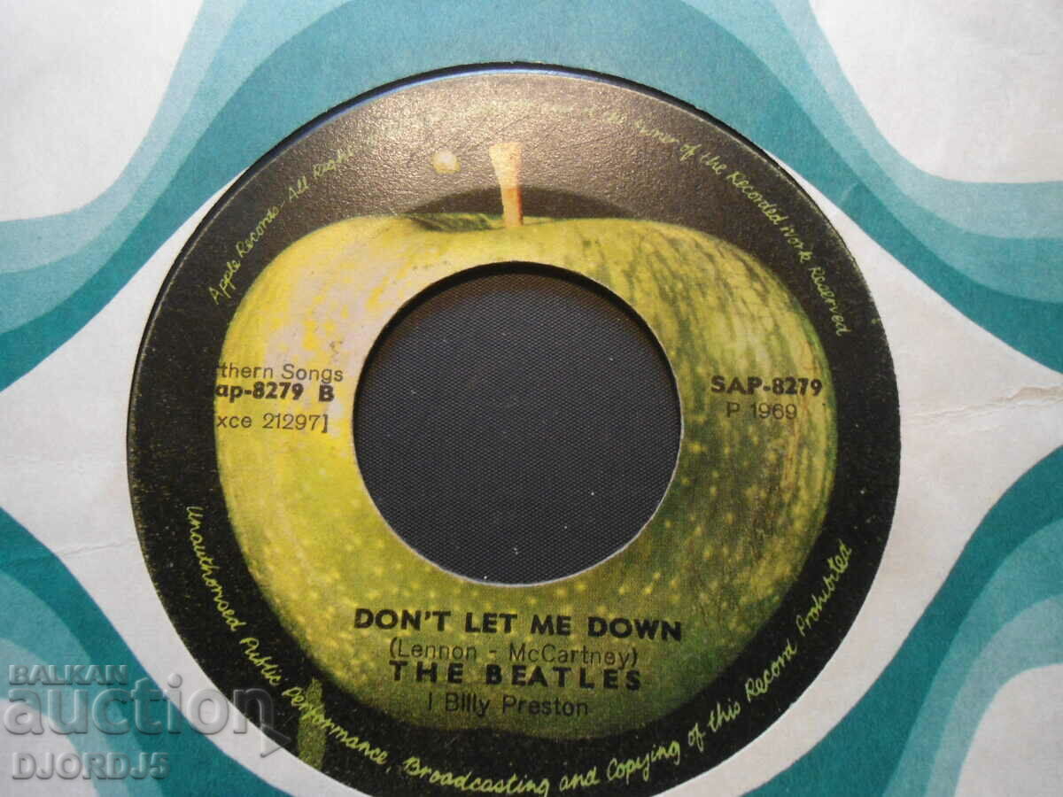 Auction THE BEATLES, DON,T LET ME DOWN, SET BACK, gramophone, small Auction THE BEATLES, DON,T LET ME DOWN, SET BACK, gramophone, small
