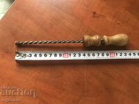 OLD TOOL HAND DRILL WITH COLLAR BIT