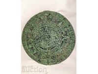 Large stone Aztec calendar