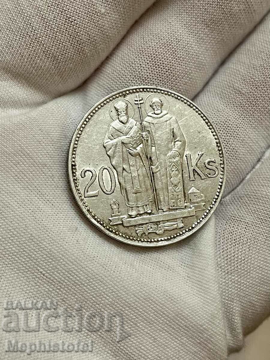 20 κορώνες 1941, Σλοβακία - ασημένιο νόμισμα