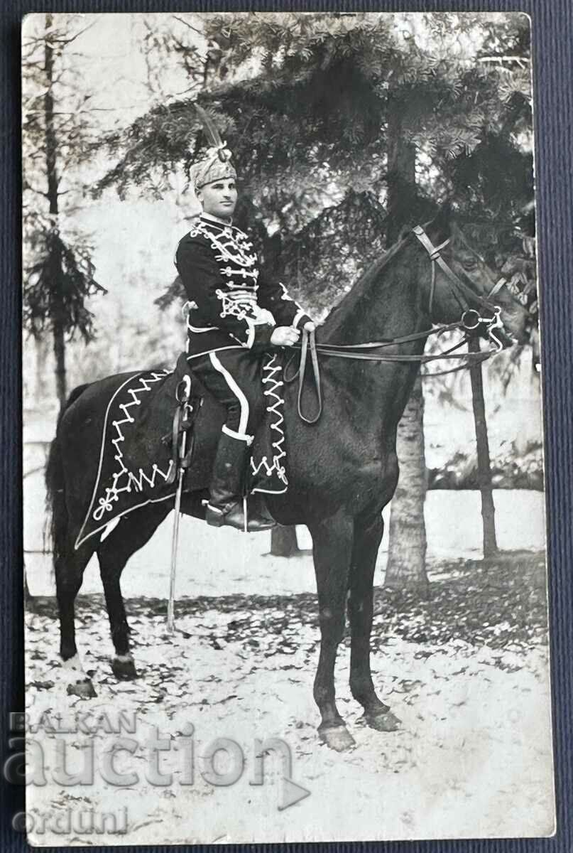 4036 Regatul Bulgariei garda pe cal kalpak și sabie anii 1930.