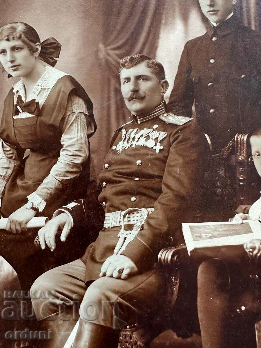 Livrarea 4039 Foto de familie a Regatului Bulgariei, colonelul Shivarov, 1916