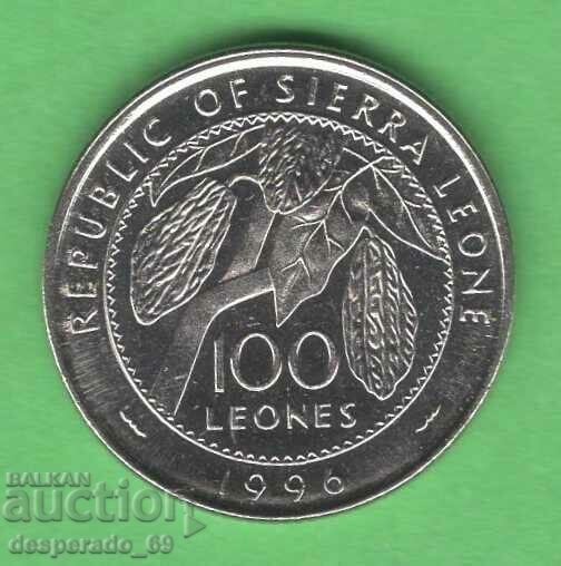 (¯`'•.¸ 100 leone 1996 SIERRA LEONE UNC ¸.•'´¯)