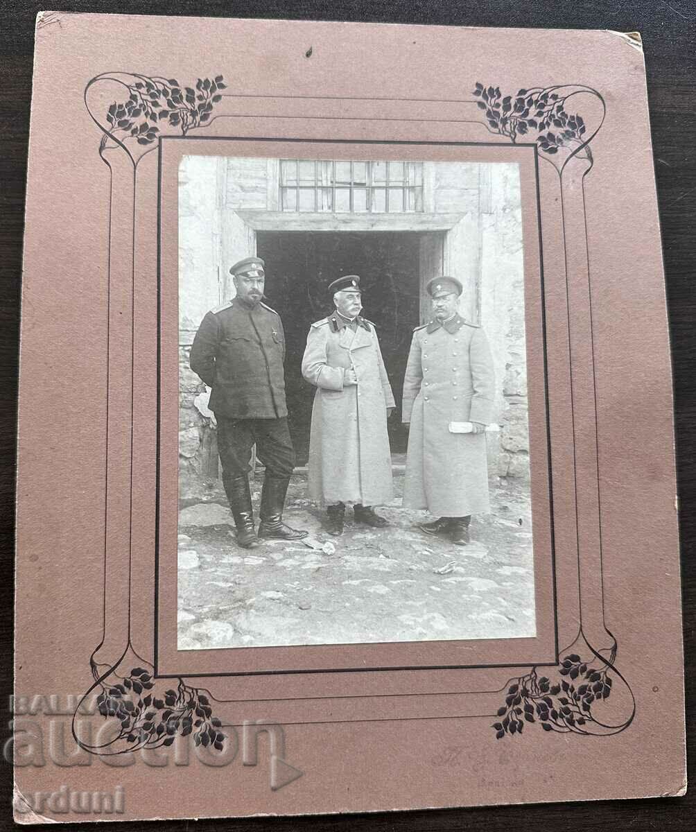 4042 Βασίλειο της Βουλγαρίας τρεις αξιωματικοί PSV photo Chernev Vratsa