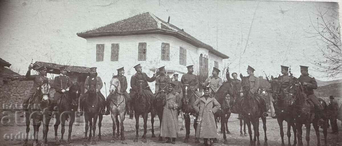4044 Kingdom of Bulgaria officers with horses Thrace Balkan War with price 35.00 BGN | € 17.90