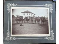4044 Kingdom of Bulgaria officers with horses Thrace Balkan War