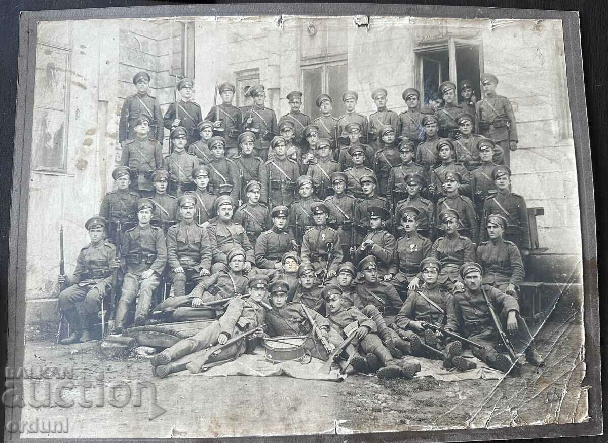 4046 Kingdom of Bulgaria company of soldiers together with officers 20s