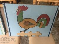 ΖΩΓΡΑΦΙΚΗ ΣΕ FASER ΑΡΚΕΤΑ ΠΑΛΙΑ- 660 Χ 490 ΧΛΜ