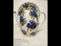 Russian porcelain LFZ Teapot and saucer