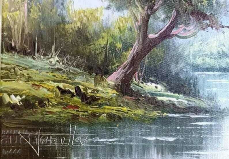 OLD OIL PAINTING FROM WESTERN EUROPE - PICTURESQUE LANDSCAPE with price 300.00 BGN | € 153.39 OLD OIL PAINTING FROM WESTERN EUROPE - PICTURESQUE LANDSCAPE with price 300.00 BGN | € 153.39