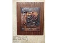 ΧΑΛΚΙΝΟ ΠΑΝΕΛ 33/26CM ΠΛΟΙΟ ΑΠΟ SOCA