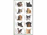 Чисти марки Кучета и  Котки  2010   от  САЩ