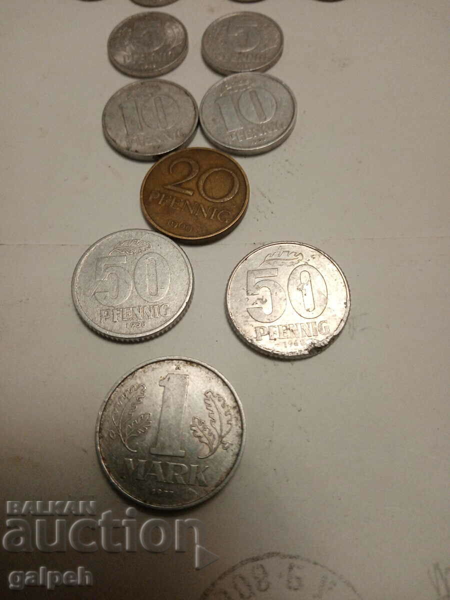 Delivery of LOT OF COINS - GDR, GERMANY - 35 pcs. - BGN 3.5