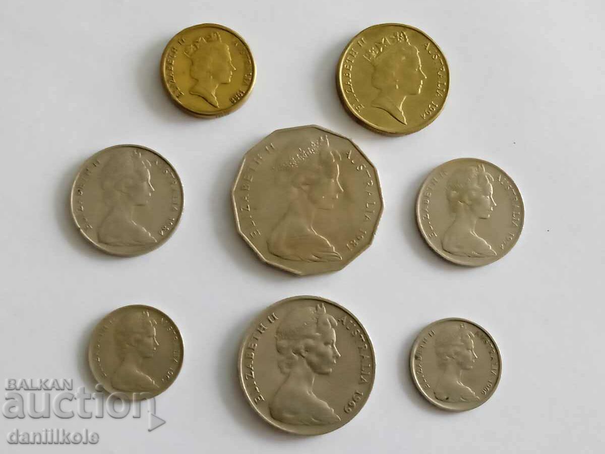 *$*Y*$* LOT COINS AUSTRALIA 1966-1994 - ELIZABETH II *$*Y*$* - 7 *$*Y*$* LOT COINS AUSTRALIA 1966-1994 - ELIZABETH II *$*Y*$* - 7