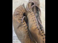 Handmade pigskin boots, unused
