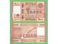 (¯`'•.¸ LIBAN 20.000 livres 2019 UNC ¸.•'´¯)