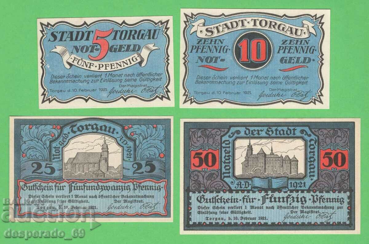 (¯`'•.¸NOTGELD (town of Torgau) 1921 UNC -4 pcs. banknotes¸.•'´¯) with price 10.00 BGN | € 5.11 (¯`'•.¸NOTGELD (town of Torgau) 1921 UNC -4 pcs. banknotes¸.•'´¯) with price 10.00 BGN | € 5.11
