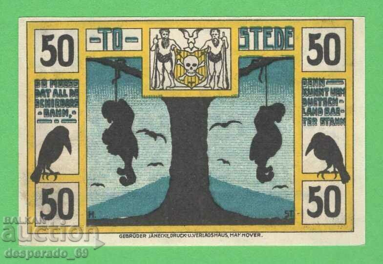 (¯`'•.¸NOTGELD (orașul Tostedt) 1921 UNC -50 pfennig¸.•'´¯) cu preț € 1.50 | 2.93 BGN (¯`'•.¸NOTGELD (orașul Tostedt) 1921 UNC -50 pfennig¸.•'´¯) cu preț € 1.50 | 2.93 BGN