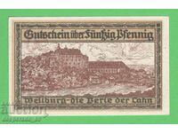 (¯`'•.¸NOTGELD (city Weilburg) 1920 UNC -50 pfennig¸.•'´¯)