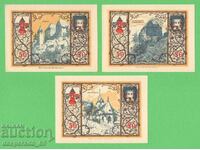 (¯`'•.¸NOTGELD (orașul Westerburg) 1920 UNC -3 buc. bancnote '´¯)