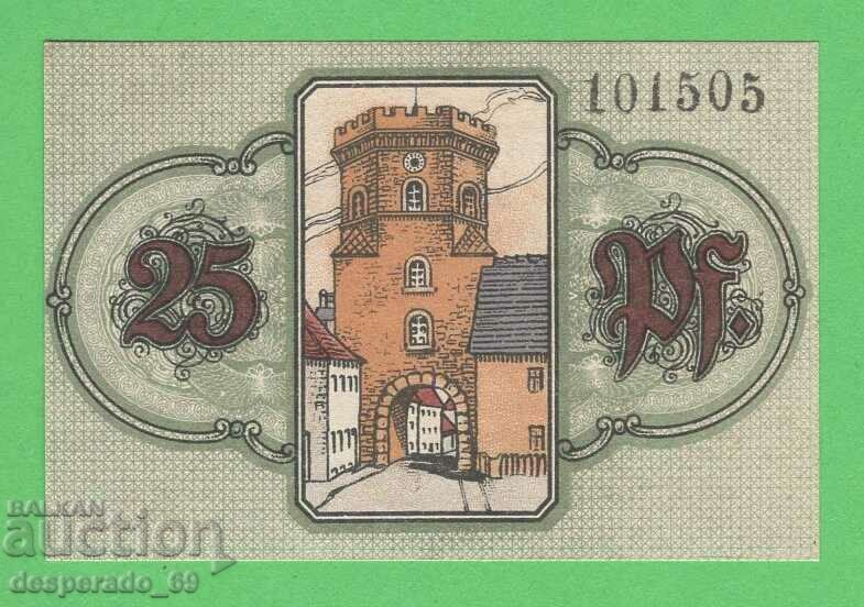 (¯`'•.¸NOTGELD (гр. Wunsiedel) 1918 UNC -25 пфенига¸.•'´¯)