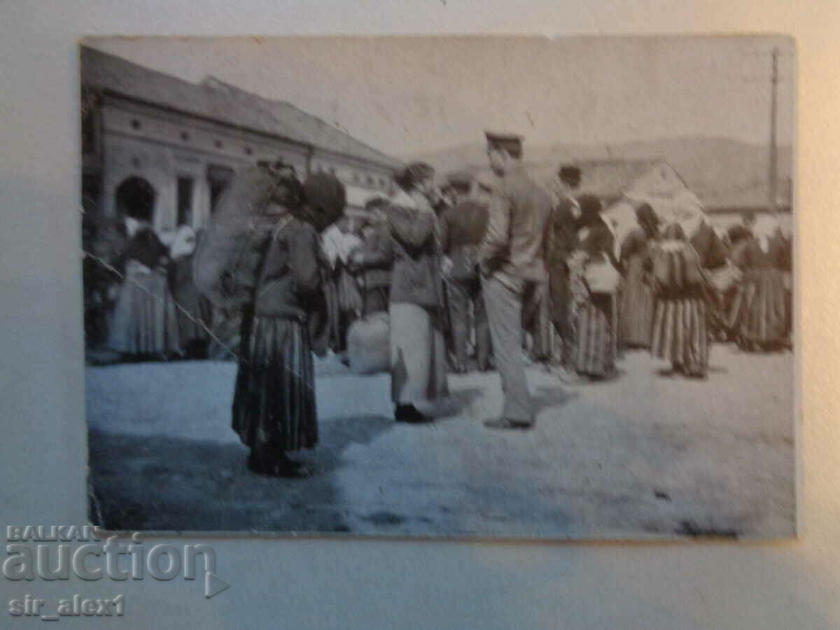 Стара ПК - Пазарът във Вранье ,Сърбия,немско военно изд.ПСВ