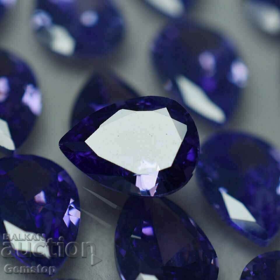 9.00ct natural tanzanite pear 10pcs. cert. GIR - 6 9.00ct natural tanzanite pear 10pcs. cert. GIR - 6