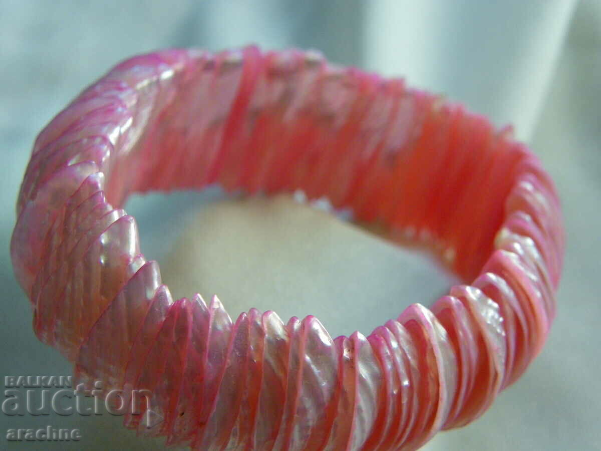 Δημοπρασία Ροζ βραχιόλι από φίλντισι Δημοπρασία Ροζ βραχιόλι από φίλντισι