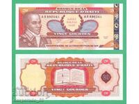 (¯`'•.¸ HAITI 20 gourde 2001 (jubiliară) UNC ¸.•'´¯)