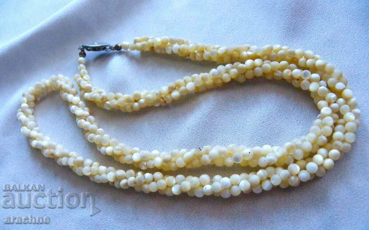Antique mother of pearl necklace