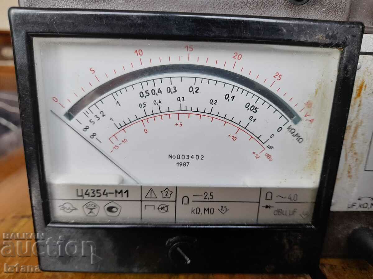 Old multimeter Ts 4354-M1 with price 50.00 BGN | € 25.56 Old multimeter Ts 4354-M1 with price 50.00 BGN | € 25.56