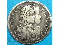 Неапол 1716 Тари 20 грана Италия имп. Карл VI Испански