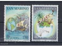 San Marino 1992 Europe CEPT (**) clean, unstamped