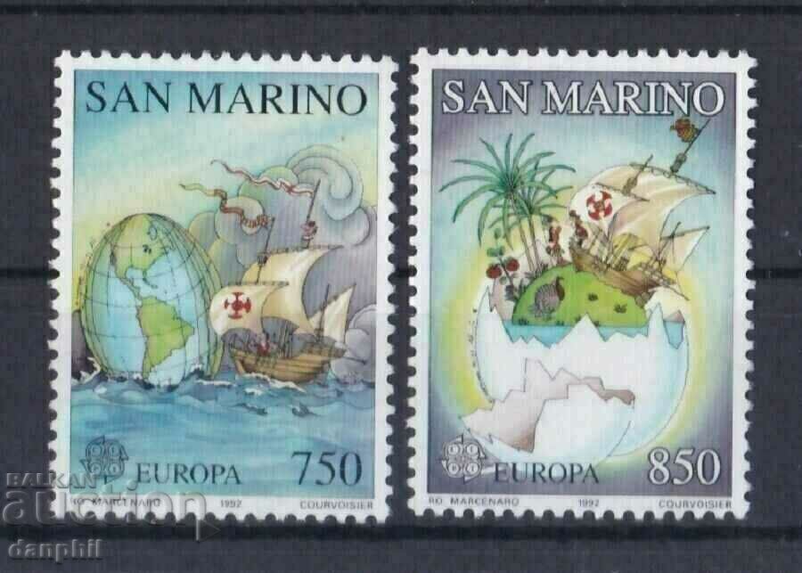 Сан Марино 1992 Eвропа CEПT (**) чистa, неклеймована