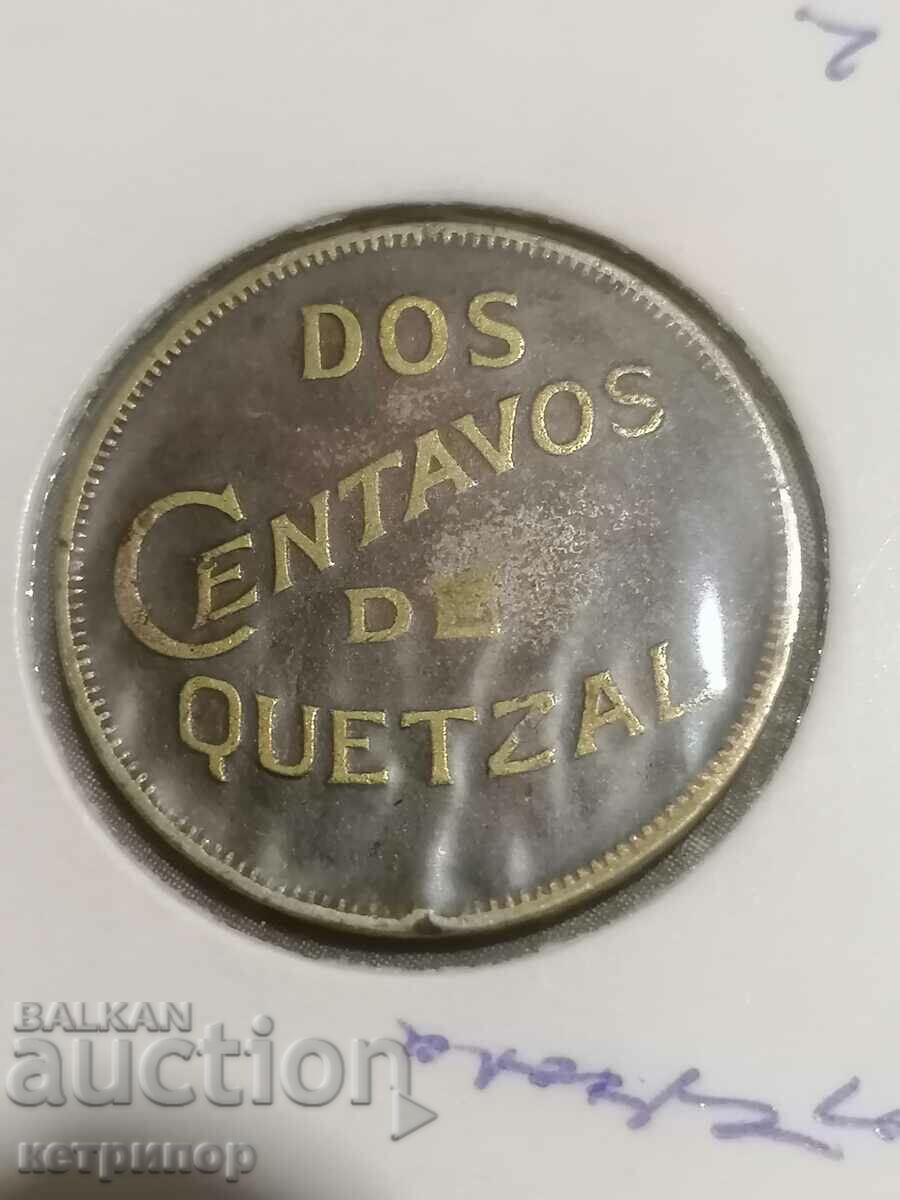 2 centavos Γουατεμάλα 1932 χάλκινο