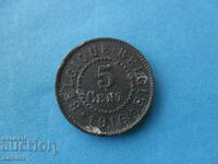 5 цента 1916 г.  Белгия