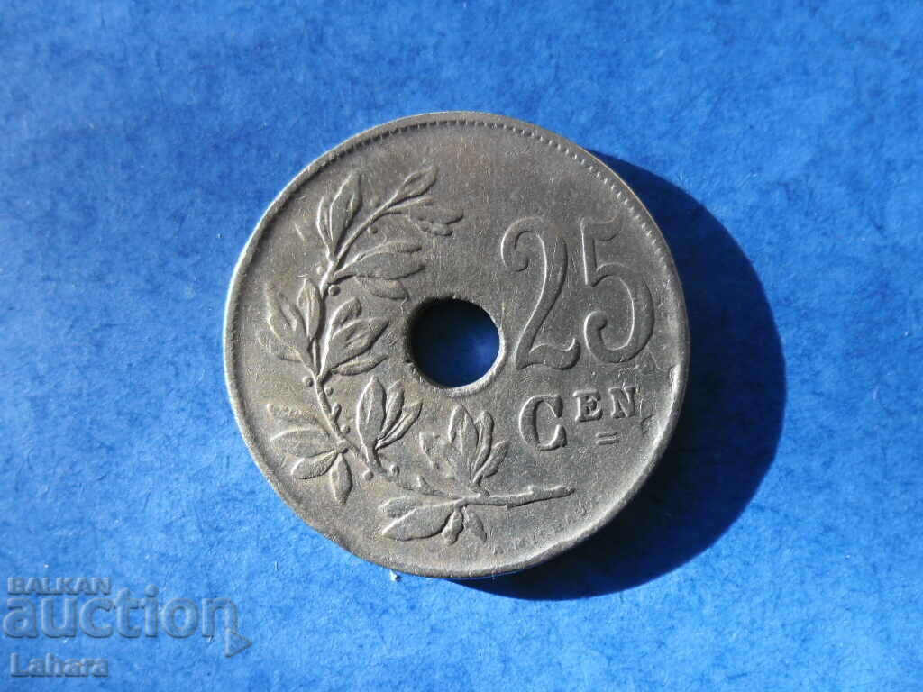 25 cents 1922 Belgium