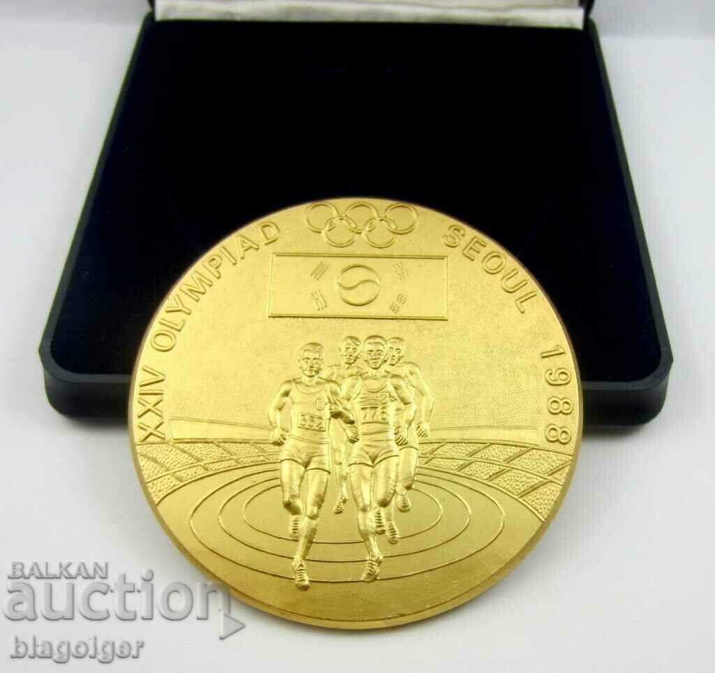Auction  Summer Olympic Games 1988 Seoul - Plaque - Official Medal